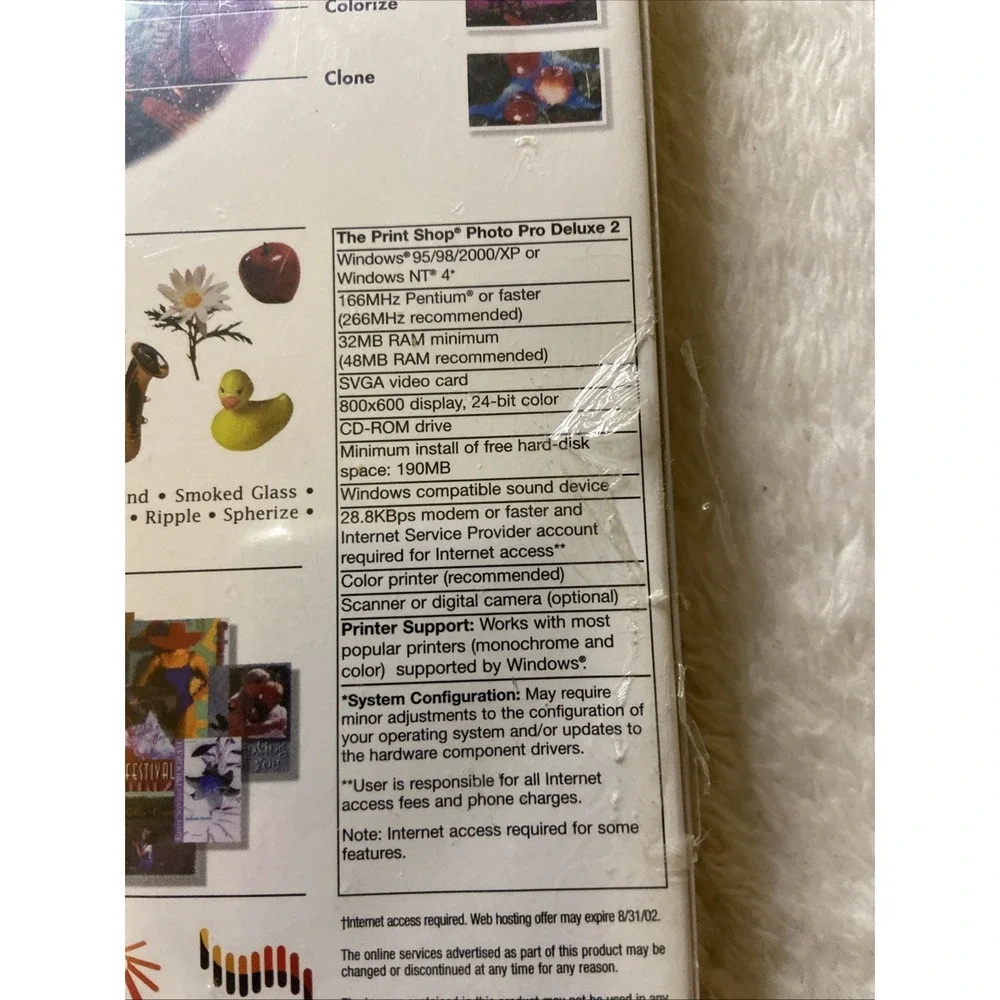 Print Shop Photo Pro Deluxe PC CDROM 2000 Digital Imaging Ver. 2 NIP Sealed New